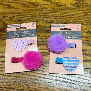 🦄$1 add on item🦄 2 pack baby girl hair clips